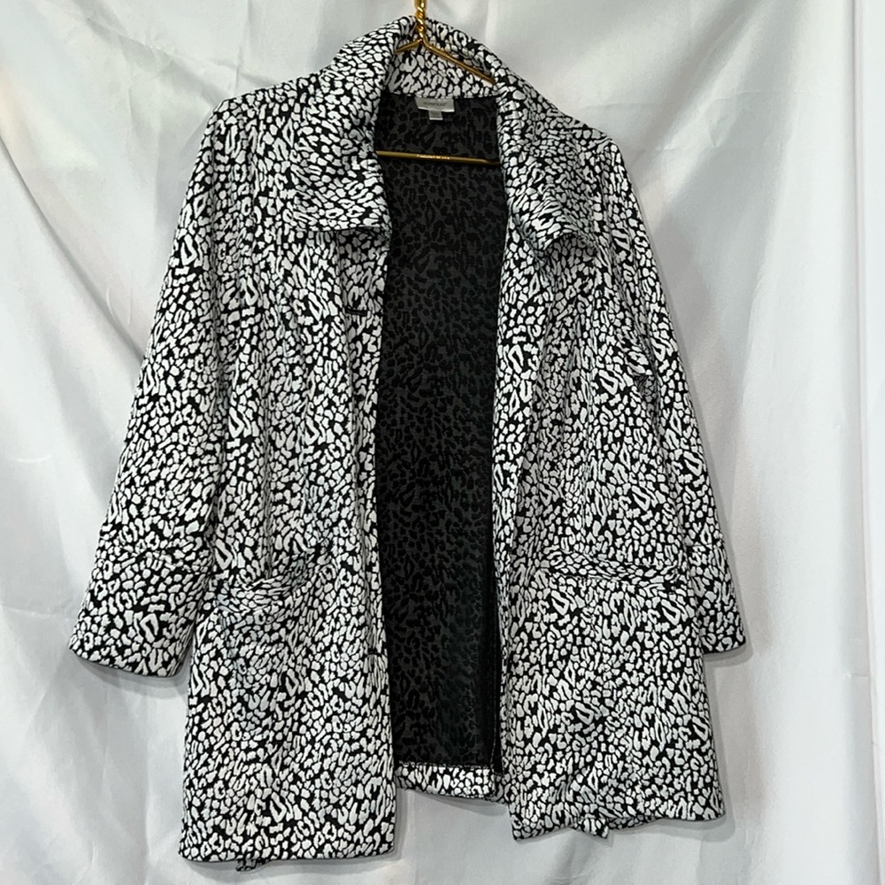 Black & White 3/4 length Jacket